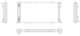 R00023 Map Aluminum Radiator Direct Fit
