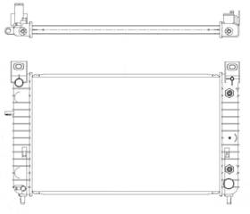 R00024 Map Aluminum Radiator Direct Fit