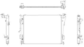 R00025 Map Aluminum Radiator Direct Fit