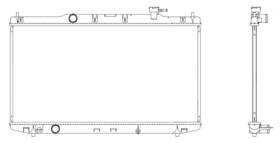 R00026 Map Aluminum Radiator Direct Fit