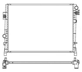 R00027 Map Aluminum Radiator Direct Fit