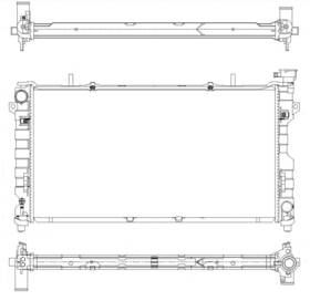 R00028 Map Aluminum Radiator Direct Fit