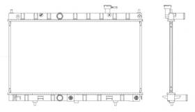 R00030 Map Aluminum Radiator Direct Fit