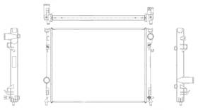 R00031 Map Aluminum Radiator Direct Fit