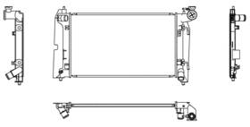 R00035 Map Aluminum Radiator Direct Fit
