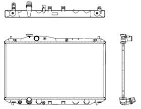 R00036 Map Aluminum Radiator Direct Fit