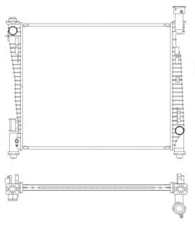 R00037 Map Aluminum Radiator Direct Fit
