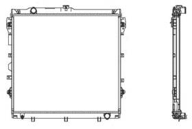 R00038 Map Aluminum Radiator Direct Fit