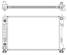 R00040 Map Aluminum Radiator Direct Fit