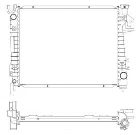 R00041 Map Aluminum Radiator Direct Fit