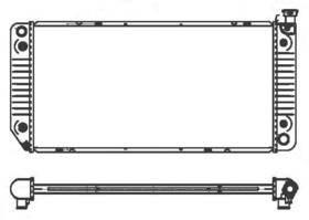R00042 Map Aluminum Radiator Direct Fit