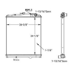 Hdc011239pa Mitsubishi Fuso 2004-2005 Fm Plastic Aluminum Radiator