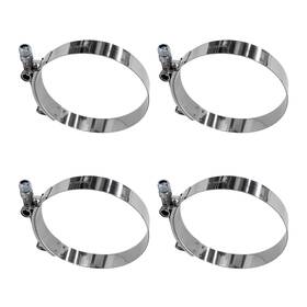 Muqida-5437wh Muqida 4 Pcs 3.5 Inch T-bolt Hose Clamp Range 95mm-103mm 3.74 -4.05