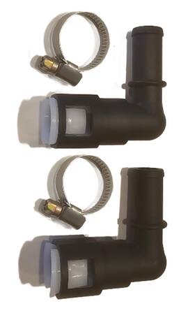 800-416 Muzzys Set Of Two Upgraded Stronger Than Oem Heater Core 5/8 Inches Black