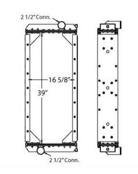 Hdc011017 New Flyer For Xcelsior Radiator 3900494