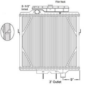 Hdc010032slhdt Platinum Hd 1989-1993 Peterbilt 379 Copper / Brass Radiator 4 Row Extra High Efficiency