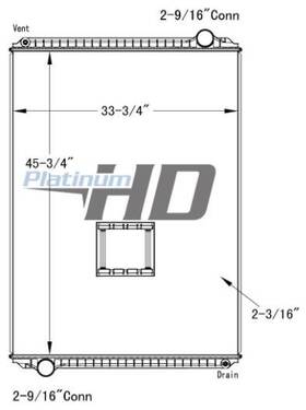 A0526612004 Platinum Hd Hdc010127pa Replaces 1a20141 Freightliner Condor Radiator Assembly 3362399