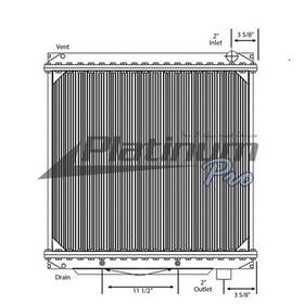 F600-f700 Platinum Hd Hdc010309 1990-1993 Ford Series Copper / Brass Radiator