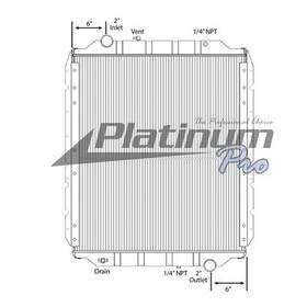 Hdc010328sk Platinum Hd 1995-1997 Bluebird Bus School Copper / Brass Radiator