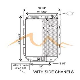 Hdc010356 Platinum Hd 2001-2005 Navistar-international 4900 Series Copper / Brass Radiator 4 Row