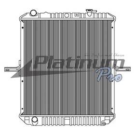 Hdc010366 Platinum Hd 2004-2005 Isuzu Npr Copper / Brass Radiator With Framework Oil Cooler On