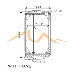 Hdc010464 Platinum Hd 1995-2000 Nova Bus Copper / Brass Radiator