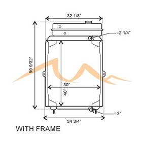 Hdc010477 Platinum Hd 1989-1994 Kenworth T800 Copper / Brass Radiator Standard Core
