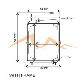 Hdc010478 Platinum Hd 1989-1993 Kenworth T600 Copper / Brass Radiator