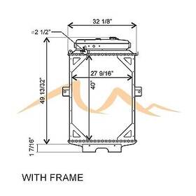 W900-w900l Platinum Hd Hdc010541 1994-2006 Kenworth Series Copper / Brass Radiator 5 Row Standard