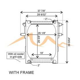 Hdc010544 Platinum Hd 2006-2010 Freightliner M2 100 Copper / Brass Radiator High Efficiency Core