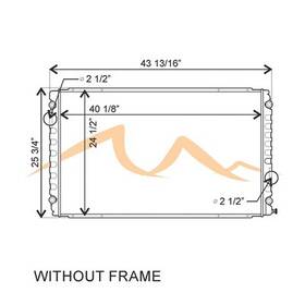 Hdc010569 Platinum Hd 2007-2009 International Prostar Copper / Brass Radiator