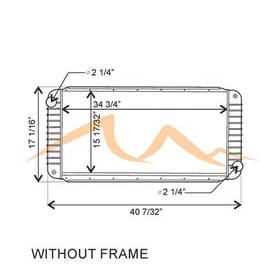 Hdc010591 Platinum Hd 2004-2008 Kenworth T300 Peterbilt 335 Copper / Brass Radiator Standard