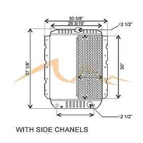 Hdc010608 Platinum Hd 1994-2005 International 4900 Copper / Brass Radiator - 3 Row Oil Cooler