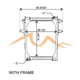 Hdc010636 Platinum Hd 2006-2010 Freightliner M2 112v Copper / Brass Radiator High Efficiency Core