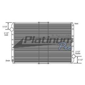 Hdc010694 Platinum Hd 1994-2004 International 9200 Copper / Brass Radiator 2 Row Core