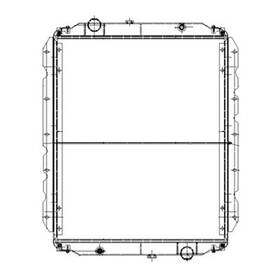 Hdc010792p Platinum Hd 1995-1997 Bluebird Bus School Plastic / Aluminum Radiator With Framework