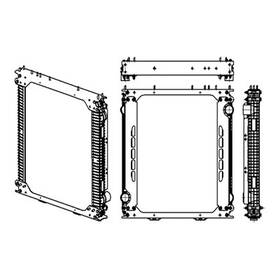 Hdc010848 Platinum Hd 2010-2014 Thomas Bus Tbb-hdx Series Copper / Brass Radiator