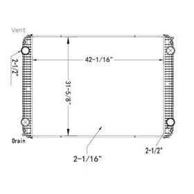 Vab1003734 Platinum Hd Hdc011041p Replaces Freightliner Xc Radiator Assembly 3030150