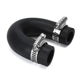 551699 Pqy Heater Core Crossover Coolant Hose 5/8 Inch End And 3/4 0.75 Black