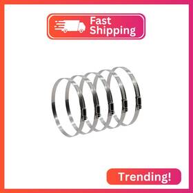 Roadformer 647697920060 10 Inch Worm Gear Hose Clamp - Sae 152 Size Full Stainless Steel With 1/