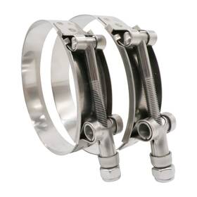 R500tbss Roadformer 122mm- 130mm T-bolt Hose 122mm - 4.81 Inch 5.12 Metallic
