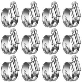Wghc2023 Steelsoft 1 12 Non-slip Worm Gear Hose Clamps#8 5/8 Inch To #8 Metallic