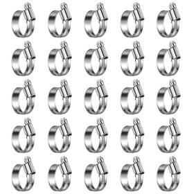 Wghc2023 Steelsoft 1 14 25 Non-slip Worm Gear Hose Clamps#12 3/4 #12 To 1-1/4 Metallic