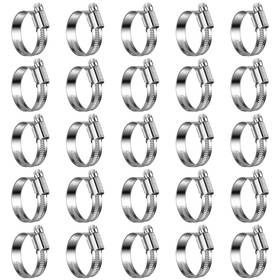 Wghc2023 Steelsoft 1 58 25 Non-slip Worm Gear Hose Clamps#16 Inch To #16 1-5/8 Metallic