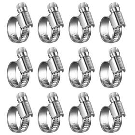 Wghc2023 Steelsoft 3 4 12 Non-slip Worm Gear Hose Clamps#6 1/2 Inch To #6 3/4 Metallic