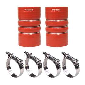 Trcac3060 Torque 2 4 Trcl36 2x Silicone Red Turbo Hump Hose Pair Charge Air Cooler With Clamps 3 Inch X 6