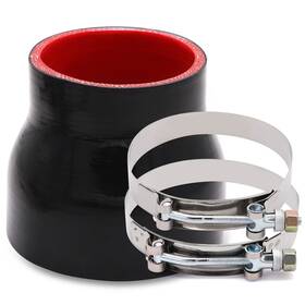 R3uhs0797z Tuolauthon 3 To 4 Inches Straight Black Silicone Reducer Id3 Inch -4 Reducing Id