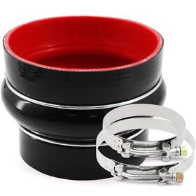 Ucx0938a Tuolauthon High Performance Straight Silicone Hump Coupler Reducer Id 4 To Id4-5 Inch Black