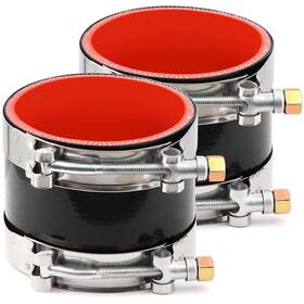 Ucx1105a Tuolauthon 2pcs Id 3-1/2 Inch 89mm High Temperature 4-ply Id3.5 Black&red