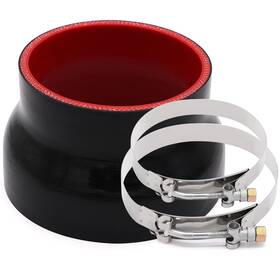 Whs0893r3z Tuolauthon Id 4 To 5 Inches Straight Black Silicone Reducer Coupler Id4 Inch -5 Reducing